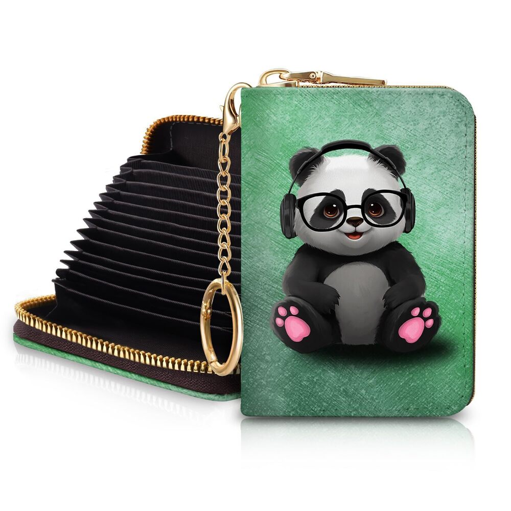 1564 Panda RFID Wallet, Credit Card Holder , Small Cute Wallet with Card